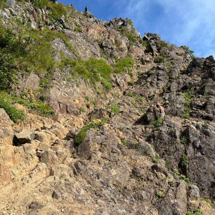 阿弥陀岳の登山道