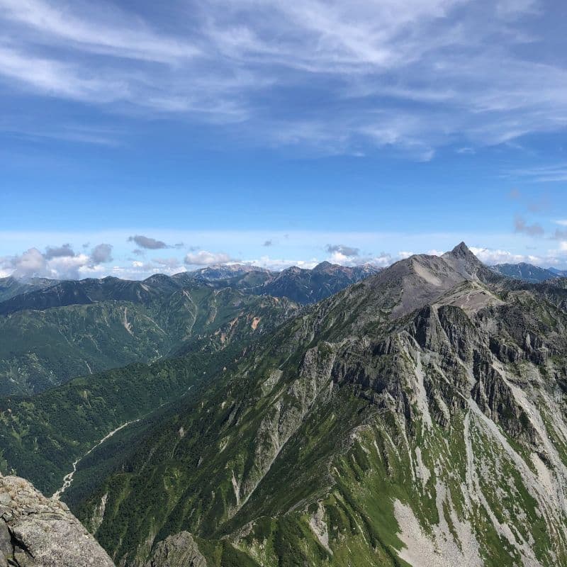 北穂から槍ヶ岳