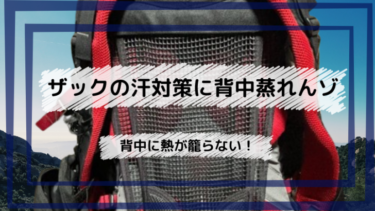 背中蒸れんゾ