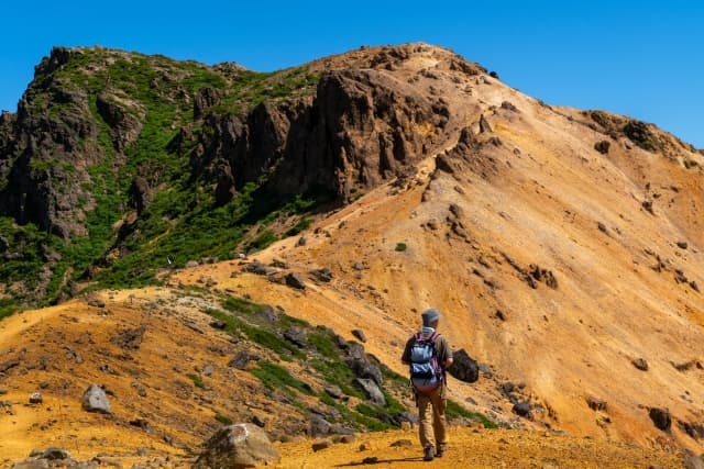 天気の良い日の登山道