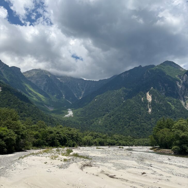 河童橋付近から見た穂高
