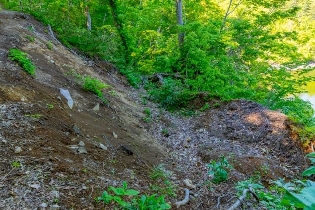 危険な登山道
