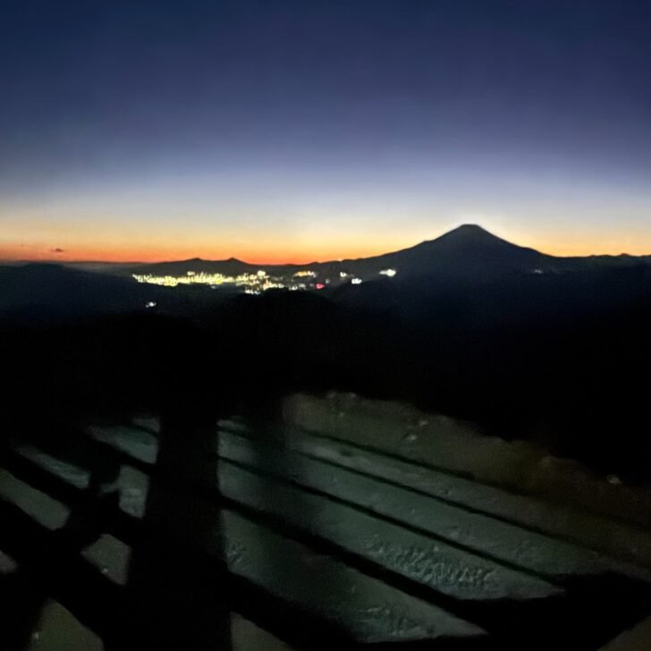 富士山のシルエット