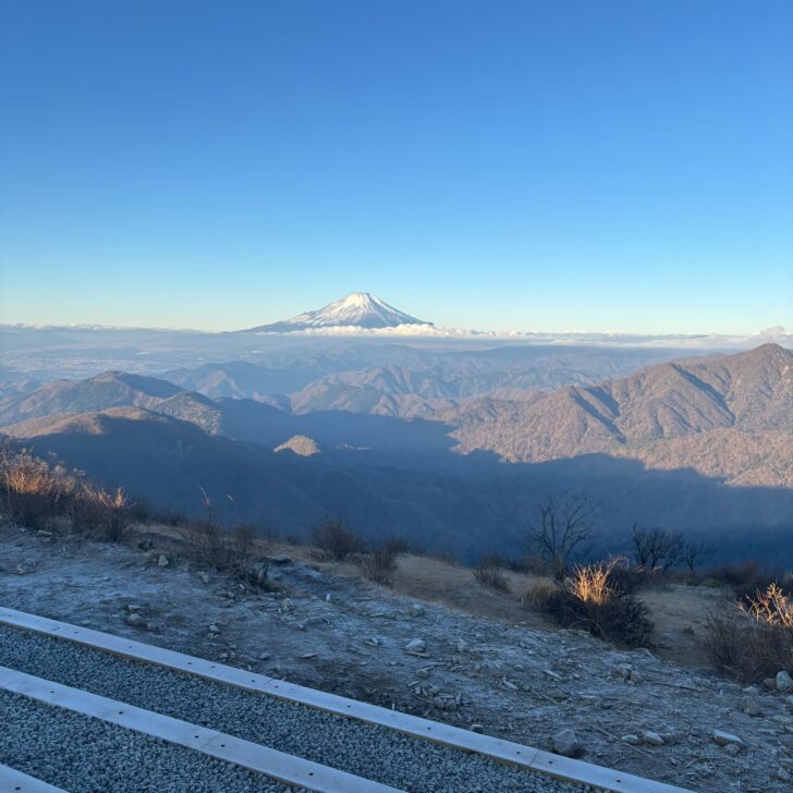 朝の富士山