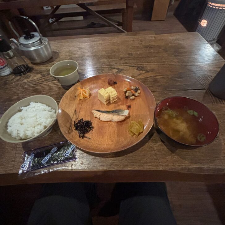 三条の湯の朝食